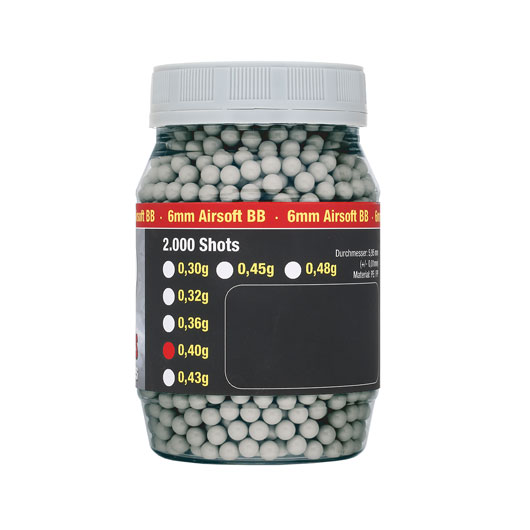 Speedballs Sniper Series BBs 0.40g 2.000er Container Airsoftkugeln elfenbein Bild 1