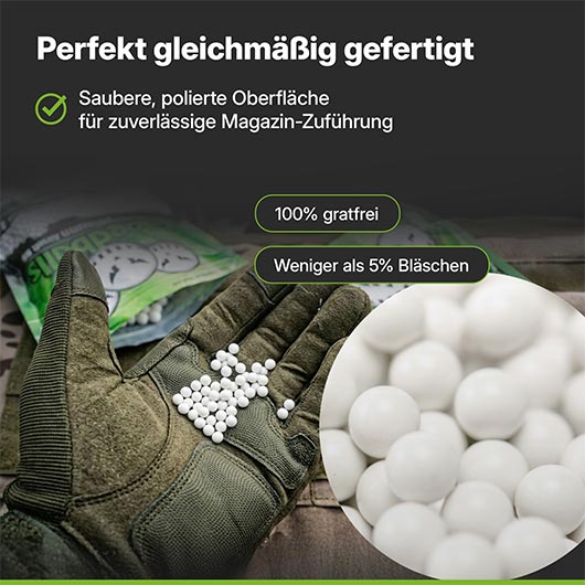 Speedballs Bio Tournament BBs 0.25g 4.000er Beutel wei� Airsoftkugeln Bild 3