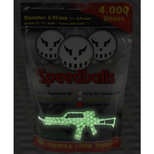 Speedballs Laser Tracer BBs 0,25g 4.000er Beutel Softairkugeln Bild 1