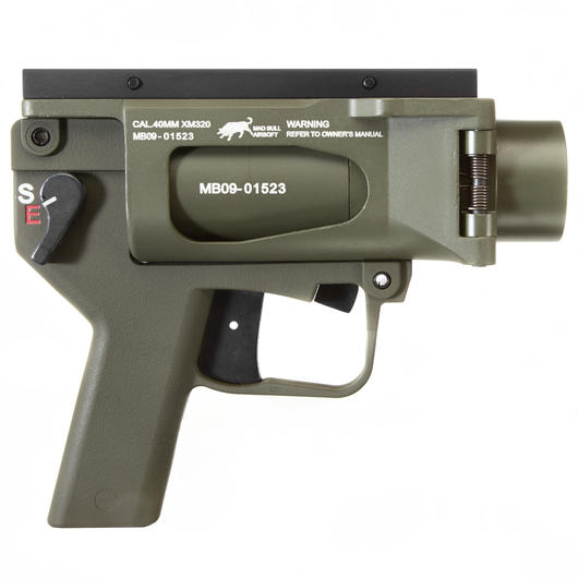 Mad Bull AGX 40mm Vollmetall Airsoft Pistolen-Launcher oliv Bild 2