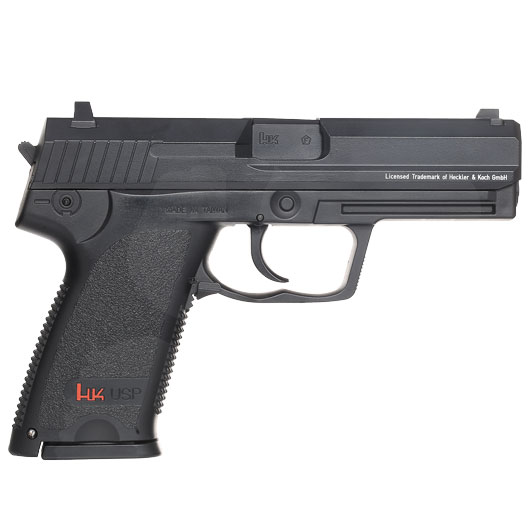 H&K USP mit Metallschlitten CO2 NBB 6mm BB schwarz Bild 2