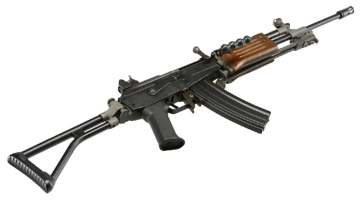 ICS TOD Galil ARM Vollmetall S-AEG 6mm BB schwarz - Echtholz Bild 5