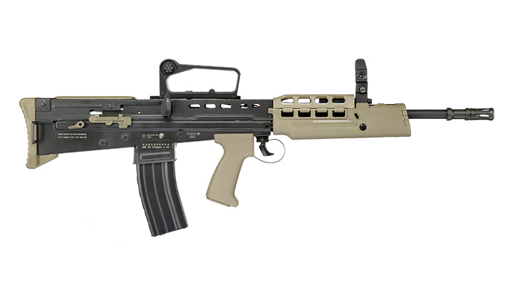 ICS L85 A2 Vollmetall S-AEG 6mm BB oliv / schwarz Bild 2