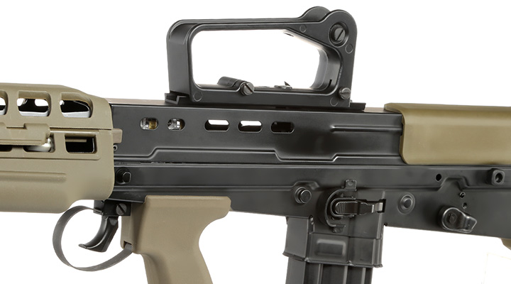 ICS L85 A2 Vollmetall S-AEG 6mm BB oliv / schwarz Bild 7