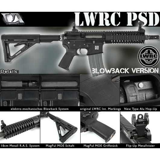 Versandrcklufer Classic Army LWRC PSD Blowback S-AEG