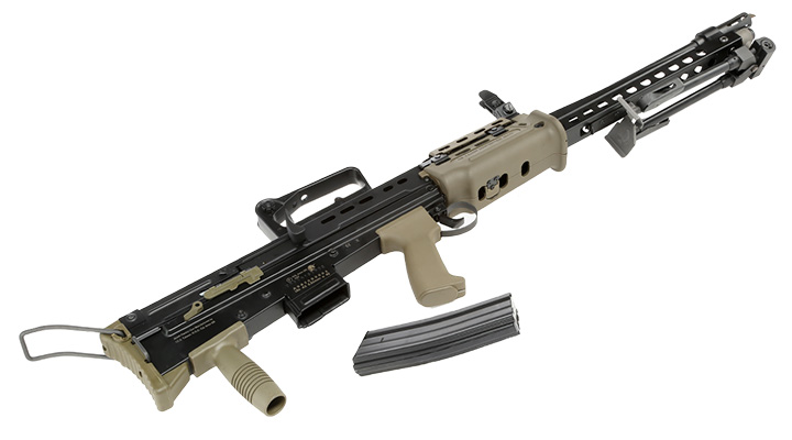 ICS L85 A2 LSW Vollmetall S-AEG 6mm BB oliv / schwarz Bild 5