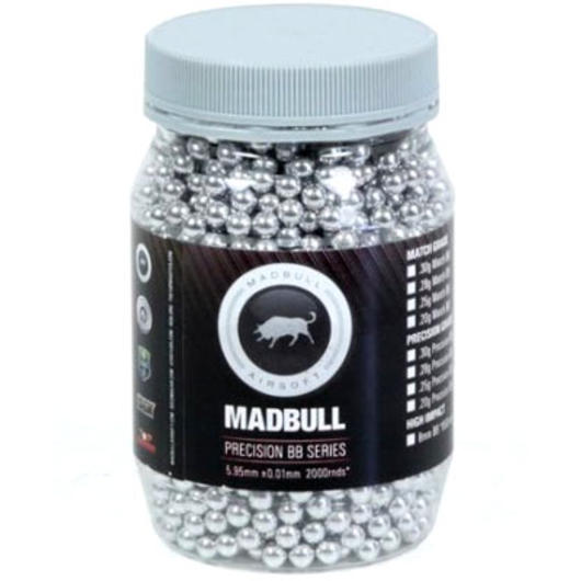 MadBull Aluminium Target Practice BBs 0.30g 2.000er Flasche