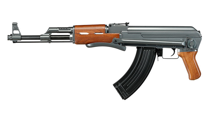 Cyma AK47-S Folding Stock Sport Series Airsoftgewehr S-AEG 6mm BB Holzoptik Bild 2