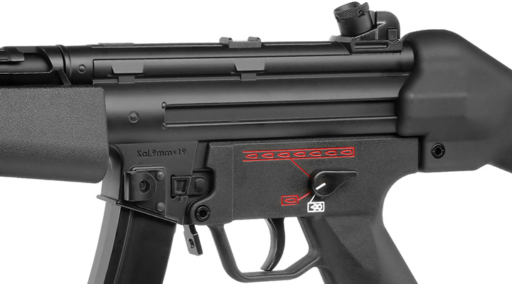 ICS MX5 A4 SMG Vollmetall S-AEG 6mm BB schwarz Bild 7