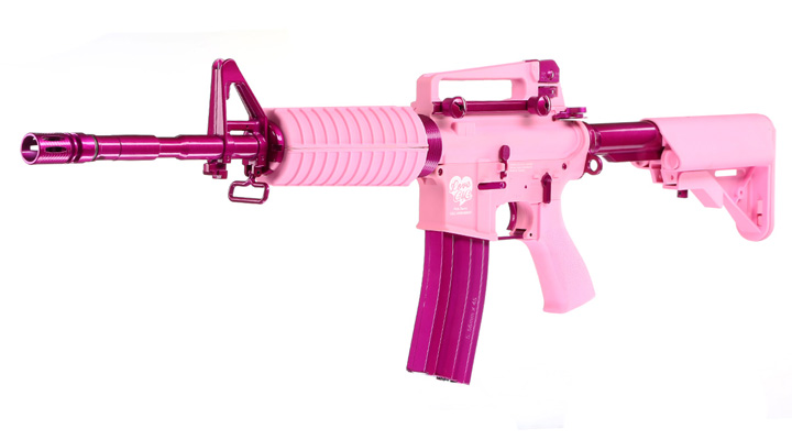 Versandrcklufer G&G CM16 Femme Fatale 16 S-AEG Pink Edition