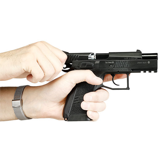 ASG CZ 75 P-07 Duty m. Metallschlitten CO2 Blowback 6mm BB Bild 11