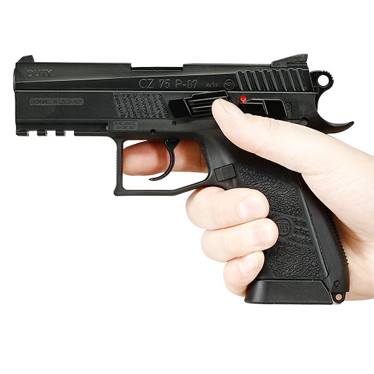 ASG CZ 75 P-07 Duty m. Metallschlitten CO2 Blowback 6mm BB Bild 3