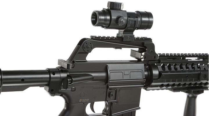 Wellfire M4 CASV mit Schalldämpfer Springer Softair 6mm BB Bild 8