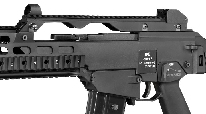 Wei-ETech Mod. 39K RAS Open-Bolt Gas-Blow-Back Softair 6mm BB schwarz Bild 7