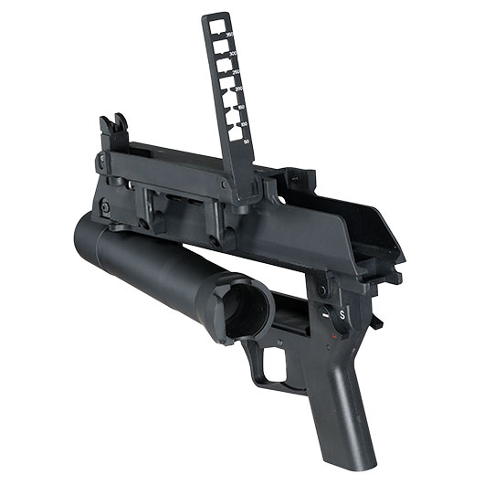 S&T AG36 40mm Granatwerfer f. G36 / G36K Airsoftgewehre schwarz Bild 11