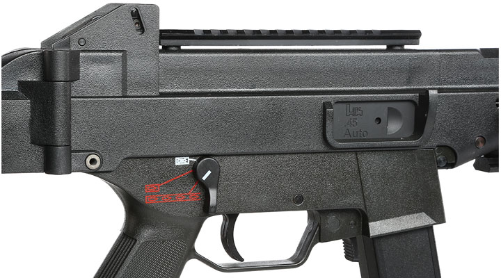 S&T Heckler & Koch UMP Komplettset S-AEG 6mm BB schwarz Bild 8