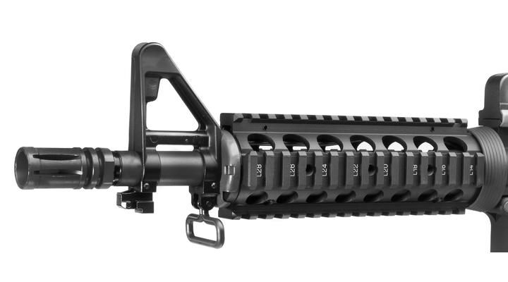 Socom Gear M4 CQB RIS Vollmetall AWSS Open-Bolt Gas-Blow-Back 6mm BB schwarz Bild 4
