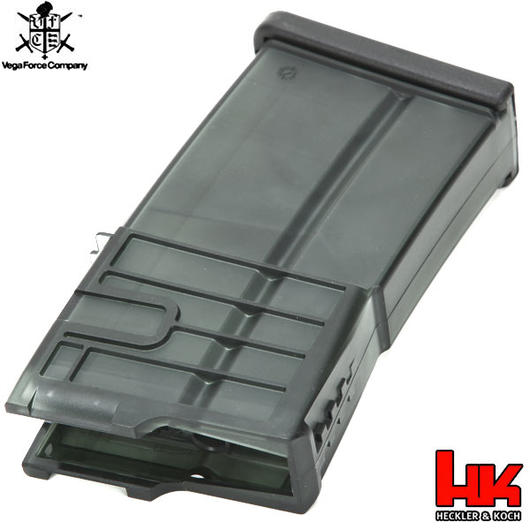 VFC HK417 D / G28 Magazin Hi-Cap 500 Schuss rauch-transparent