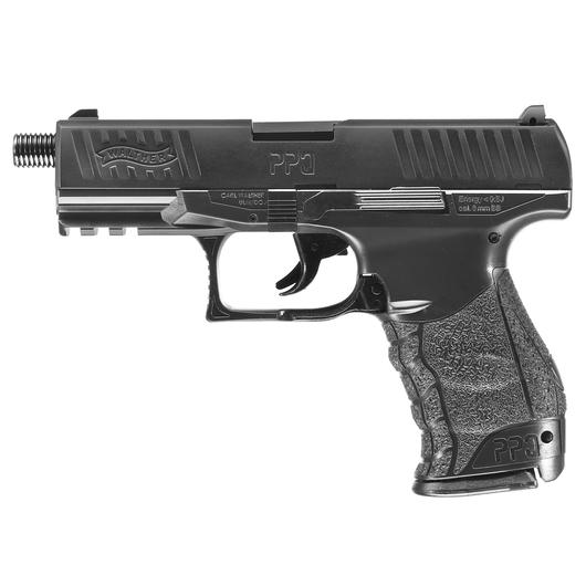 Walther PPQ Navy Kit inkl. Deko-Schalldmpfer / Ersatzmagazin Springer 6mm BB schwarz Bild 1