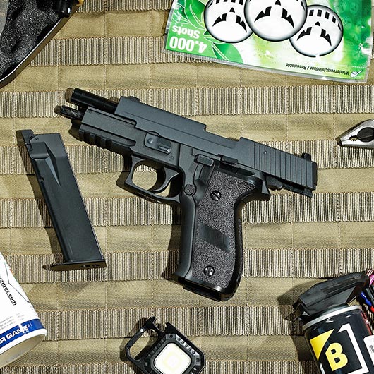 SOCOM　MK25 Socom Gear N226 MK25 Rail Vollmetall GBB 6mm BB schwarz kaufen