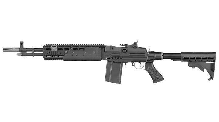 Socom Gear MK14 Mod. 1 EBR Vollmetall AWSS Open-Bolt Gas-Blow-Back 6mm BB schwarz Bild 1