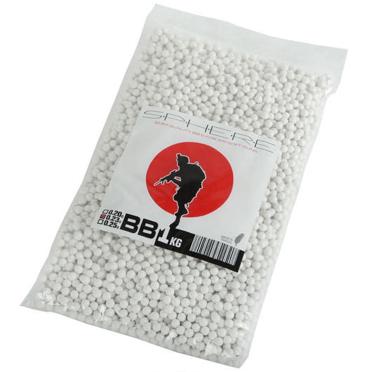 Sphere Premium Grade BBs 0,23g 4.350er Beutel weiss