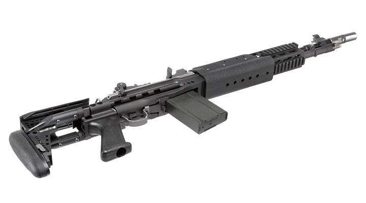 Socom Gear MK14 Mod. 0 EBR Vollmetall AWSS Open-Bolt GBB 6mm BB schwarz Bild 4