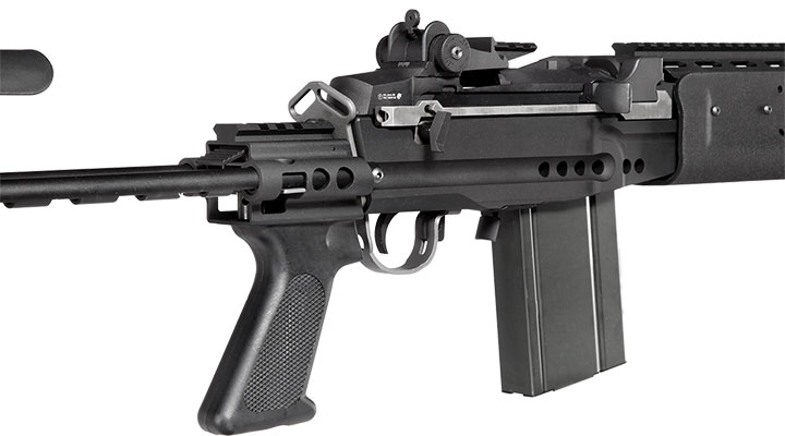 Socom Gear MK14 Mod. 0 EBR Vollmetall AWSS Open-Bolt GBB 6mm BB schwarz Bild 8