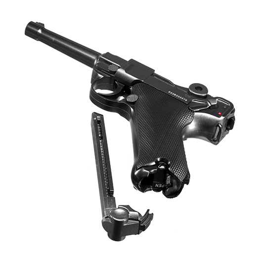 Legends P08 Airsoft Vollmetall CO2 NBB 6mm BB schwarz Bild 5