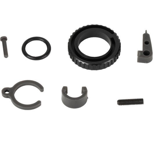 Pro-Win CNC Aluminium Hop-Up Chamber Drum-Type f. M4 / M16 AEG / S-AEG blau Bild 2
