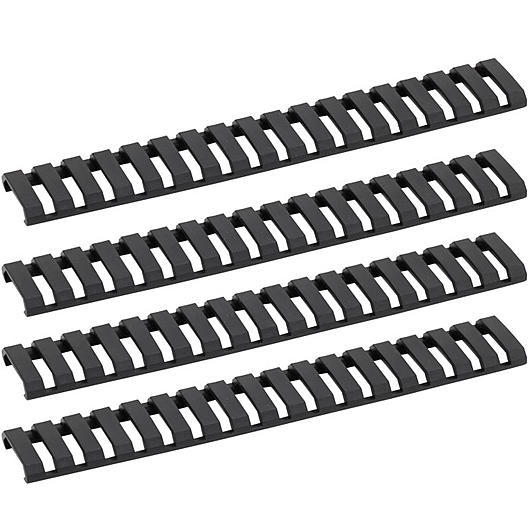 G&G Ladder Rail Cover 178mm 4er Set - schwarz