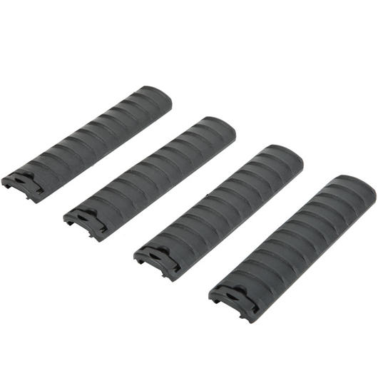 DBoys Rail Covers 158mm 4er Set - schwarz