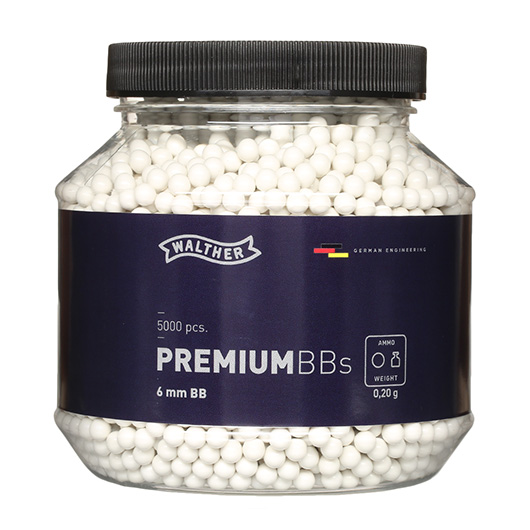 Walther Premium BBs 0,20g 5.000er Container wei Bild 1