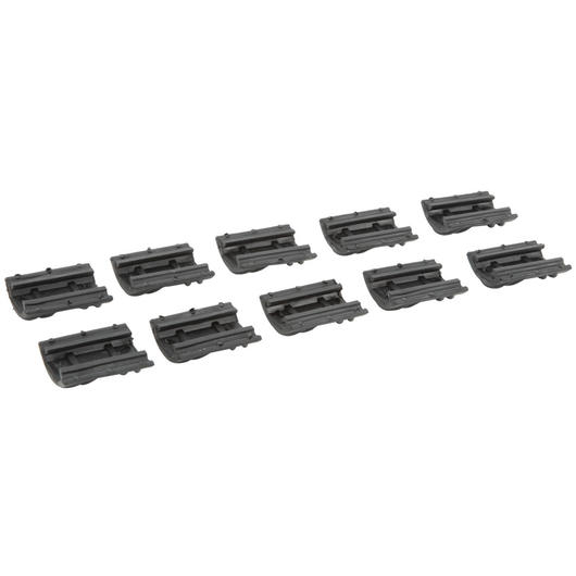 Element TD-Style Rubber Rail Covers kurz 10 Stck - schwarz Bild 1