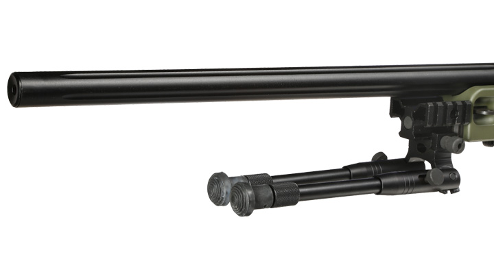 Well L96 AWS-338 Snipergewehr inkl. Zweibein / Zielfernrohr Springer 6mm BB oliv Bild 6