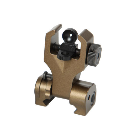 G&G Flip-Up Rear Battle Sight f. 21mm Schienen Desert Tan Bild 2