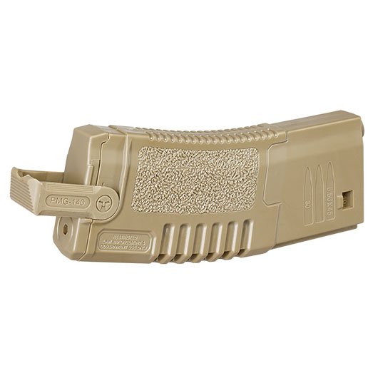 Ares M4 / M16 PMG-140 Magazin Amoeba Mid-Cap 140 Schuss Dark Earth Bild 1