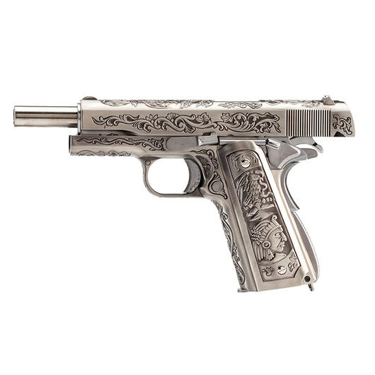 Ersatzteilset Wei-ETech M1911 Etched Version Mehico Druglord Vollmetall GBB 6mm BB Satin-Chrome - V3 Bild 2