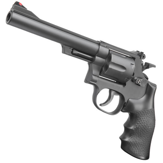 Softair Revolver schwarz Spielzeugrevolver 6mm Kaliber Federdruckrevolver 