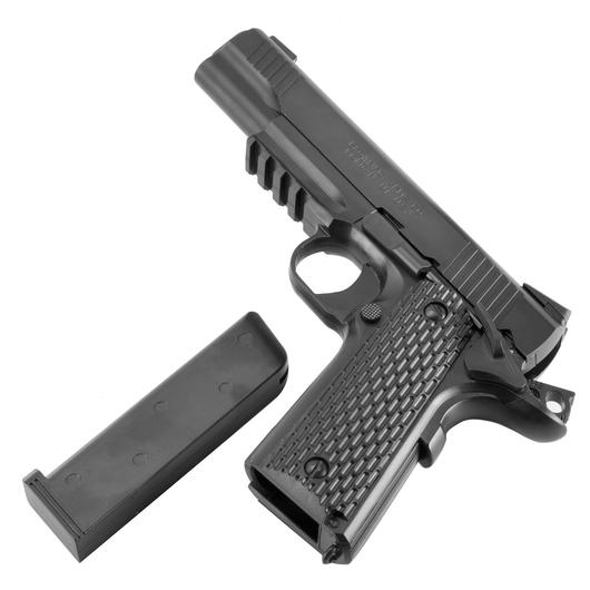Browning 1911 HME Metallschlitten Springer 6mm BB schwarz Bild 4