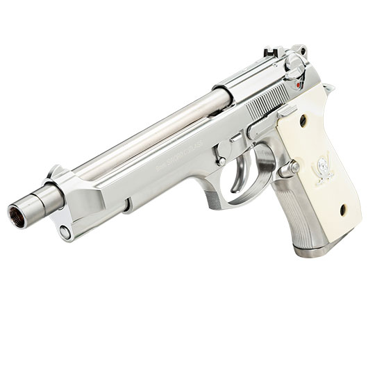 Socom Gear M92F 9mm Sword Cutlass Vollmetall GBB 6mm BB Satin-Chrome Bild 11