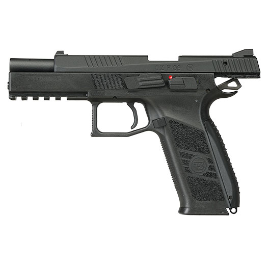 KJ Works CZ P-09 Duty mit Metallschlitten GBB 6mm BB schwarz inkl. Koffer Bild 4