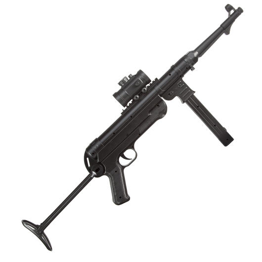 D.E. MP40 Airsoft Maschinenpistole Springer 6mm BB schwarz Bild 2