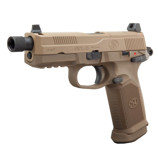 VFC FN Herstal FNX-45 Tactical mit Metallschlitten GBB 6mm BB Flat Dark Earth