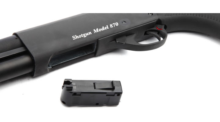 G&P M870 Sheriff Medium Shotgun Vollmetall Springer 6mm BB schwarz Bild 4