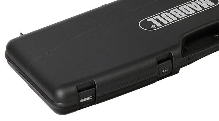 Madbull Waffenkoffer Premium 118 x 42 x 12 cm mit Zahlenschlsser / Waben-Schaumstoff schwarz Bild 11