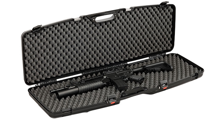 Madbull Waffenkoffer Premium 118 x 42 x 12 cm mit Zahlenschlsser / Waben-Schaumstoff schwarz Bild 5