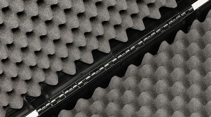 Madbull Waffenkoffer Premium 118 x 42 x 12 cm mit Zahlenschlsser / Waben-Schaumstoff schwarz Bild 6