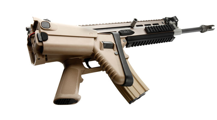 Wei-ETech Socom-L MK16 Mod 0 Vollmetall S-AEG 6mm BB desert Bild 4