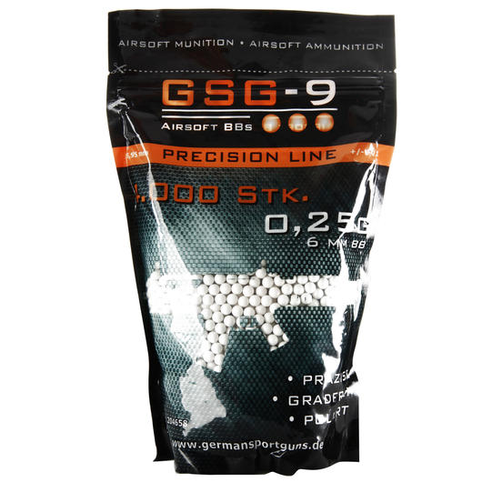 GSG-9 Precision Line BBs 0.25g 4.000er Beutel weiss